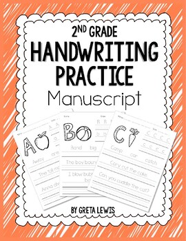 Preview of 2nd Grade Handwriting Practice - Manuscript