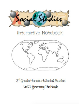 Preview of 2nd Grade Harcourt Social Studies Interactive Notebook Unit 1