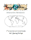 2nd Grade Harcourt Social Studies Interactive Notebook Unit 1