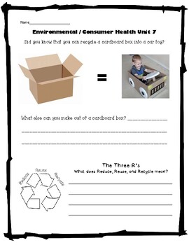 2nd grade health worksheets