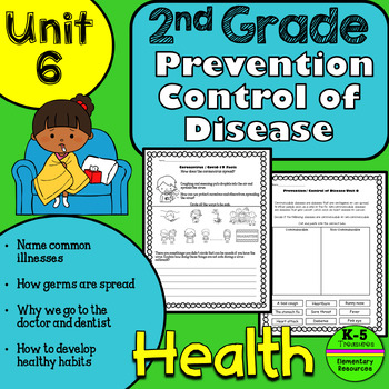 2nd grade health unit for the entire year by kindergarten