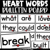 Heart Words Bulletin Board Wall Flash Cards Parent Letter 