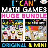 2nd Grade I CAN Math Games & Centers | Original & Mini Gam