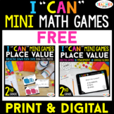 2nd Grade I CAN Mini Math Game FREE | Expanded Form | DIGI