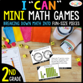 2nd Grade I CAN Mini Math Games BUNDLE | 43 Games & Centers