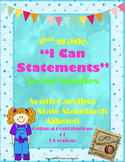 2nd Grade "I Can Statements" SC SS Standards Cultural Cont