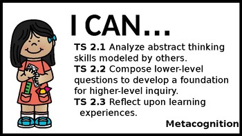 Preview of 2nd Grade "I Can..." Statements for Gifted and Talented