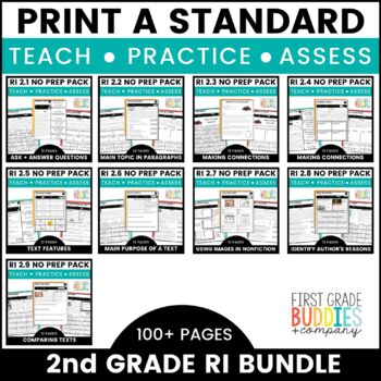 Preview of 2nd Grade Informational Reading Tasks for Instruction and Assessment BUNDLE