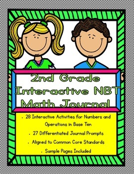 Preview of 2nd Grade Interactive Math Journal for Numbers and Operations in Base Ten