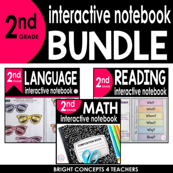 Preview of 2nd Grade Interactive Notebook BUNDLE {ELA & MATH}