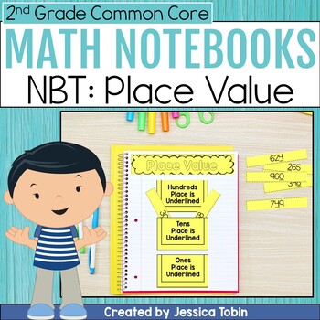 Preview of 2nd Grade Math Interactive Notebook - 2.NBT - Place Value Math Journals