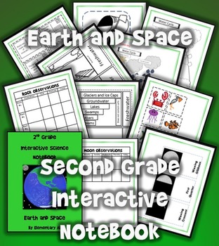 Preview of 2nd Grade Interactive Science Notebook: Earth and Space TEKS