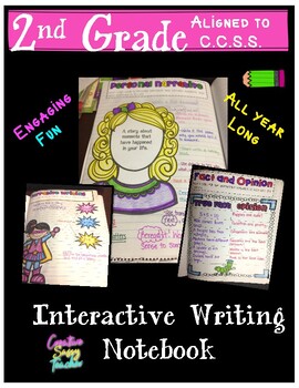 Preview of All Year Long 2nd Grade Writing Interactive Notebook