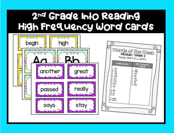 Preview of 2nd Grade Into Reading Word List Bundle