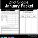 2nd Grade January Packet: Independent Work, Morning Work, 