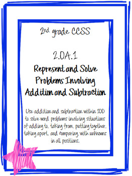 2nd Grade Journal Prompts- 2.OA.1 by Grace Oldridge | TpT