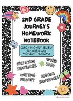 Preview of 2nd Grade Journey's Homework Notebook