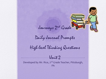 Preview of 2nd Grade Journeys Daily Writing Prompts- Unit 2