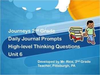 Preview of 2nd Grade Journeys Daily Writing Prompts- Unit 6