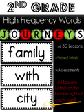 2nd Grade Journeys High Frequency Words- All 30 Lessons-Black
