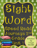 2nd Grade Journeys Sight Word Speed Read, Unit 1