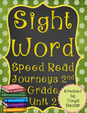 2nd Grade Journeys Sight Word Speed Read, Unit 2