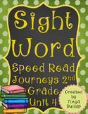 2nd Grade Journeys Sight Word Speed Read, Unit 4