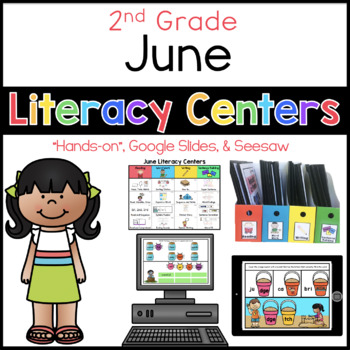 Preview of 2nd Grade June Literacy Centers