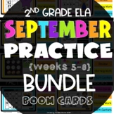 2nd Grade Language Arts Boom Cards for September (weeks 5-