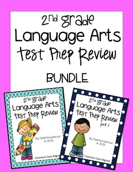 Preview of 2nd Grade Language Arts Test Prep Bundle