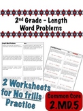 2nd Grade Length Word Problems - Common Core 2.MD.5