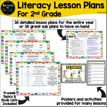 2nd Grade Literacy Lesson Plans by Lessons By Sandy | TpT