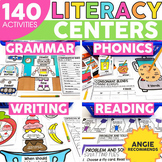 2nd Grade Literacy Centers and Games - Phonics Reading Grammar Writing - Bundle