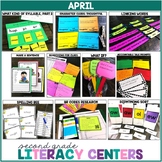 2nd Grade Literacy Centers for April