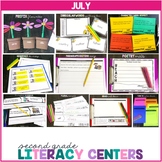 2nd Grade Literacy Centers for July