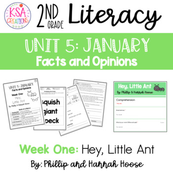 Preview of 2nd Grade Literacy | Unit 5 - Week 1 | Hey, Little Ant | Distance Learning