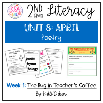 Preview of 2nd Grade Literacy | Unit 8 - Week 1 | The Bug in Teacher's Coffee