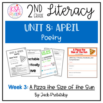 Preview of 2nd Grade Literacy | Unit 8 - Week 3 | A Pizza the Size of the Sun | Digital