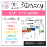 2nd Grade Literacy | Growing Bundle | Digital + Print | Di