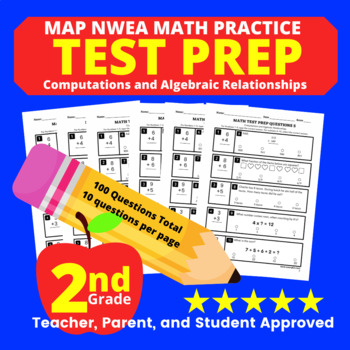 Preview of 2nd Grade MAP NWEA Test Prep for Math: Computations and Algebraic Relationships