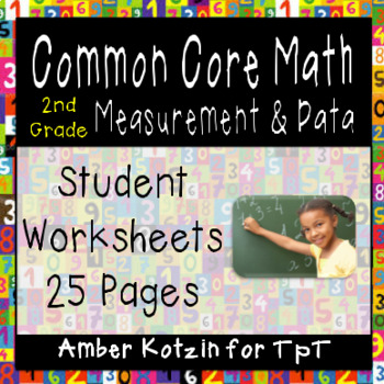 Preview of 2nd Grade *MEASUREMENT & DATA* Common Core Worksheets