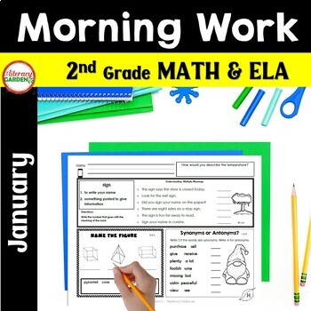 Preview of 2nd Grade MORNING WORK  JANUARY
