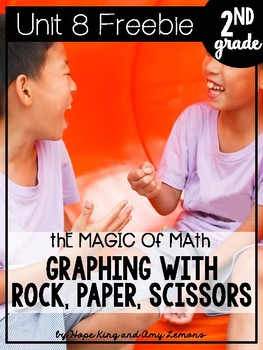 Preview of 2nd Grade Magic of Math FREEBIE:  Graphing with Rock, Paper, Scissors