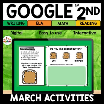 Preview of 2nd Grade March Digital Activities