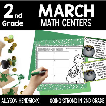 Preview of 2nd Grade March Math Centers