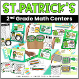 St.Patrick's Day Math Centers- 2nd Grade Math Task Cards &