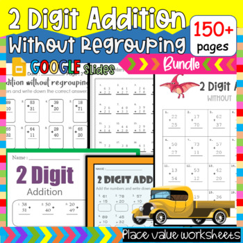 Preview of 2nd Grade Math, Addition No Regrouping Fluency Timed Test, Daily Math Warm Ups