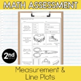 2nd Grade Math Assessment: Measurement and Line Plots (est