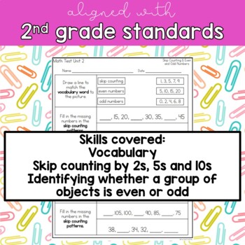 Second Grade Math help for standardized tests, games, counting, skip  counting