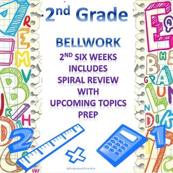 Preview of 2nd Grade Math Bellwork 2nd Six Weeks